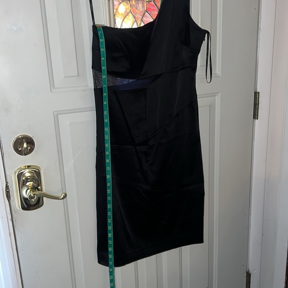 Black Calvin Klein one shoulder dress Size 10 Worn once, great condition - Picture 6 of 7